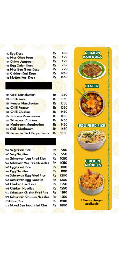 Junior Kuppanna menu