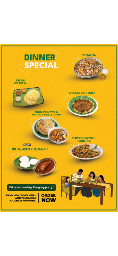 Junior Kuppanna menu