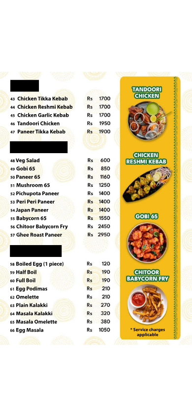 Junior Kuppanna menu