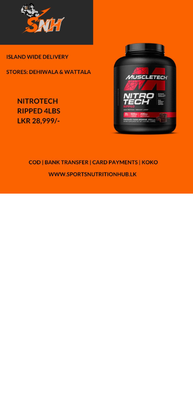 Sports Nutrition Hub (SNH) menu