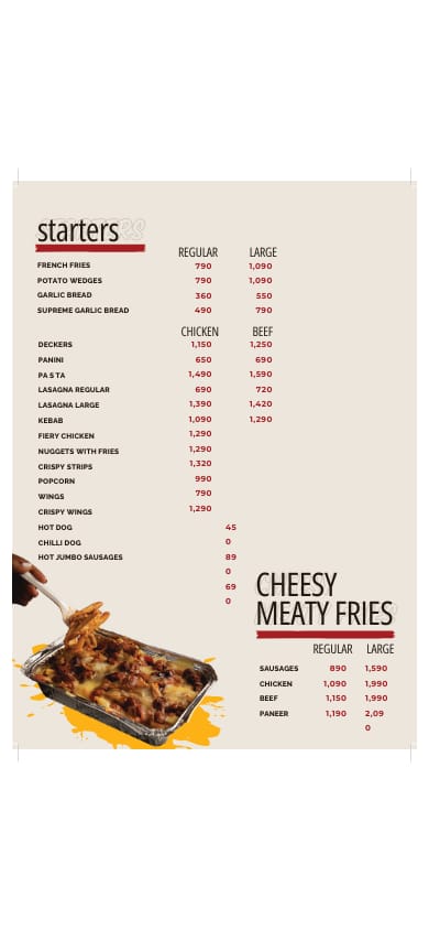 Mr Burger - Wattala menu
