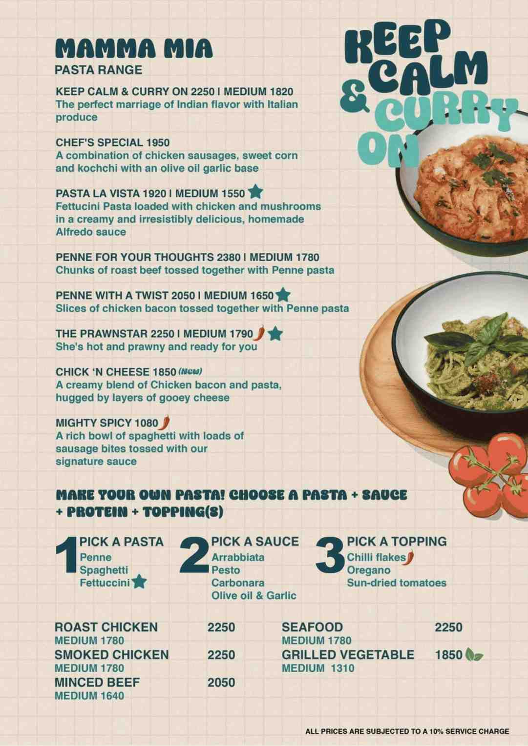 Caramel Pumpkin menu