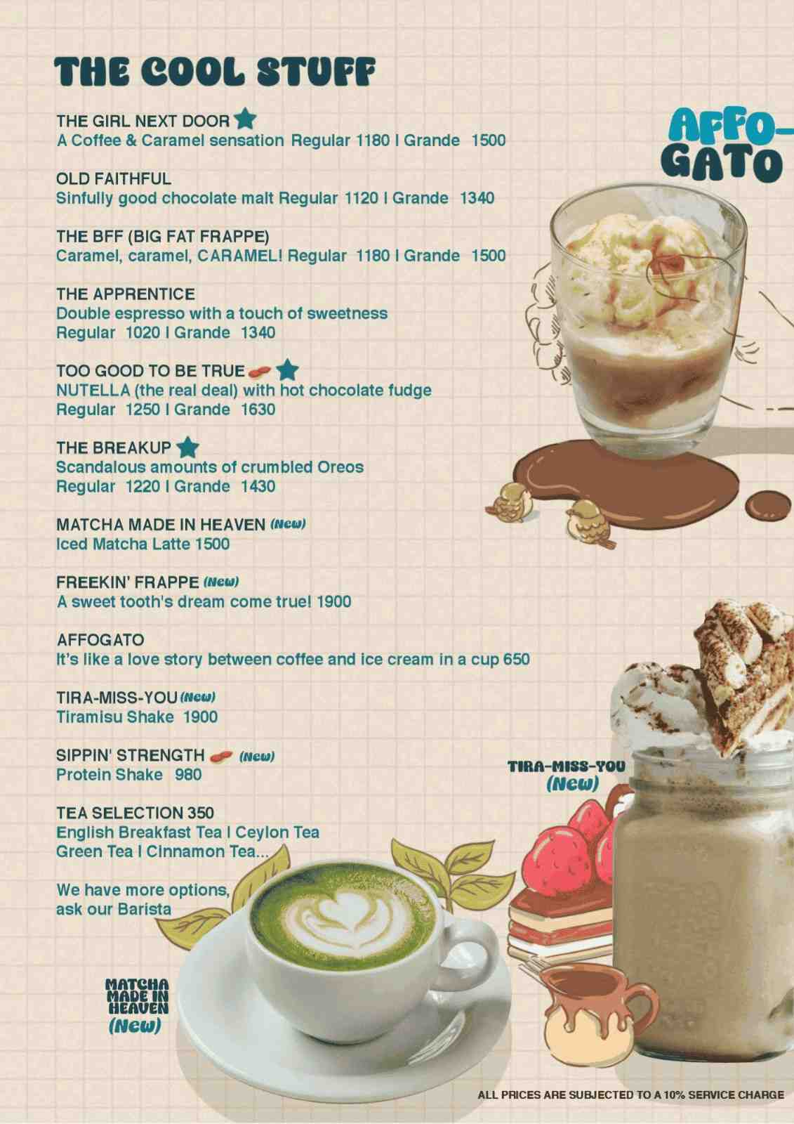 Caramel Pumpkin menu