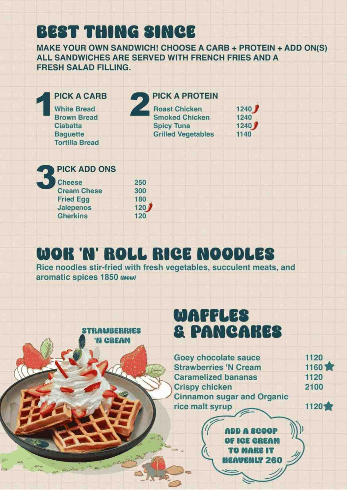 Caramel Pumpkin menu