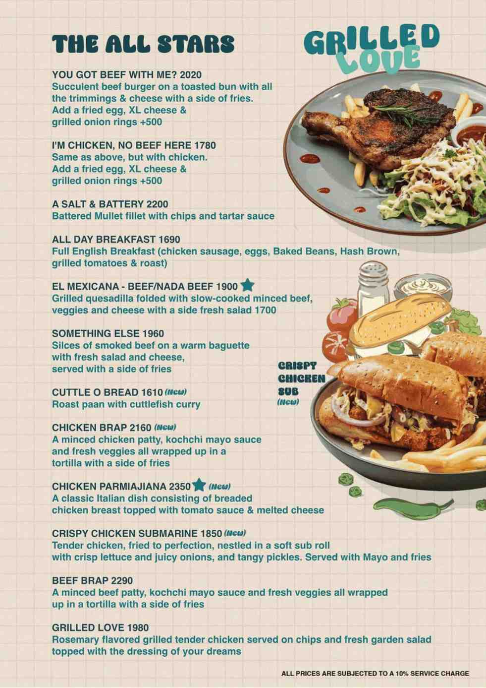 Caramel Pumpkin menu