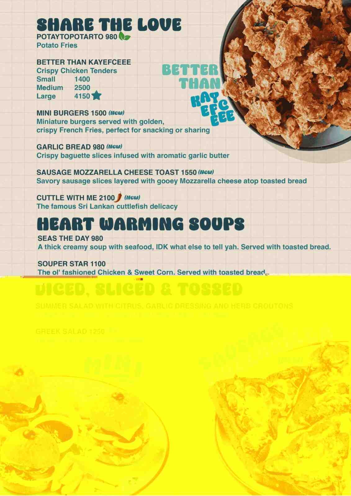 Caramel Pumpkin menu
