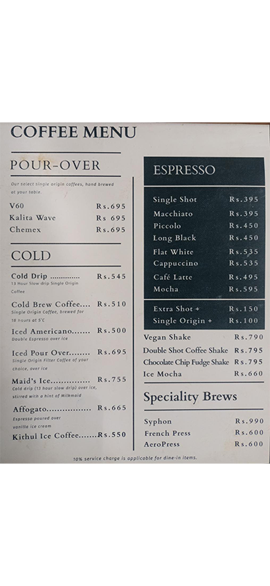 Cafe 1959 By Raux Brothers menu