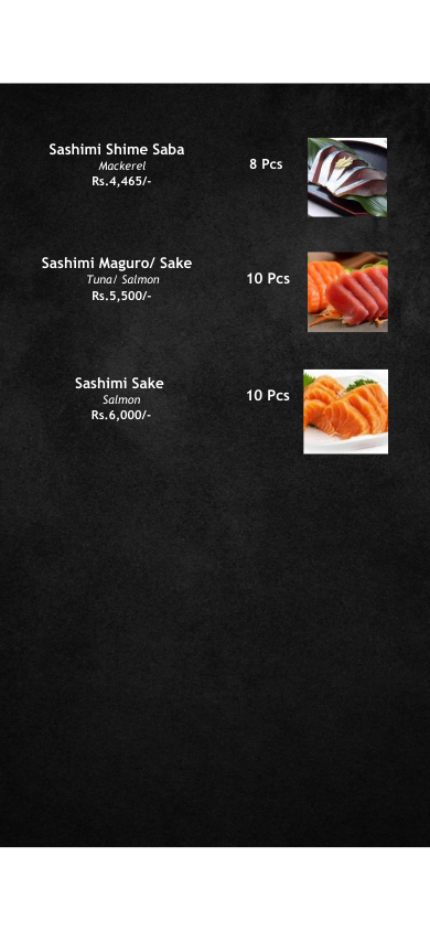 Nozomi japanese restaurant menu