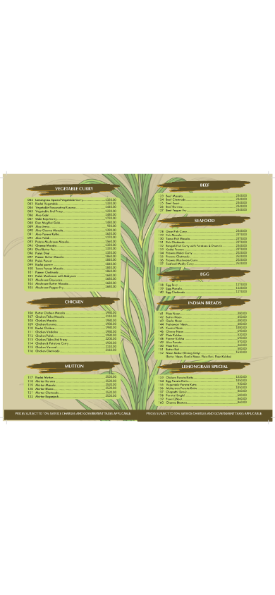 Lemongrass - Malabe menu