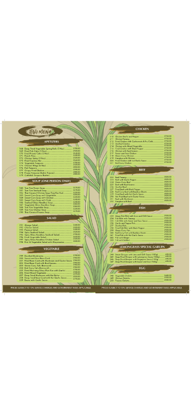 Lemongrass - Malabe menu