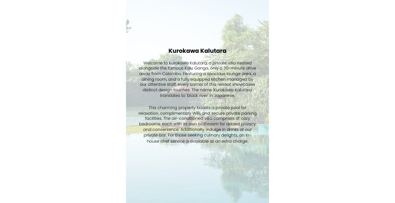 Kurokawa Kalutara gallery image