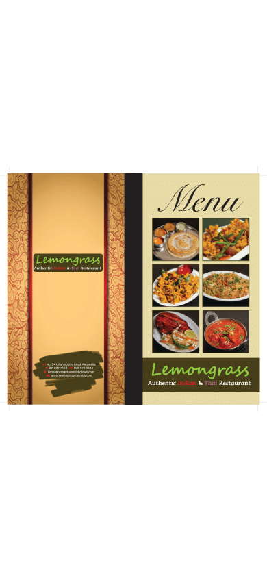 Lemongrass menu