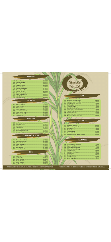 Lemongrass menu