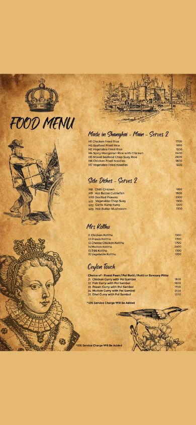 Cafe Kinross - Col 3 menu